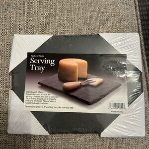 Natural Slate Tray Stylish Serving Platter Charcuterie Dessert Display6”x 8”